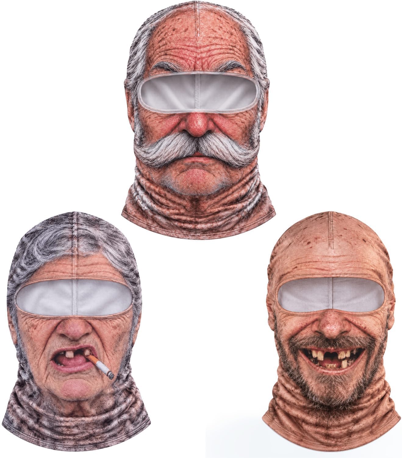 3D Printing Mask - Funny Old Man Winter Balaclava Ski