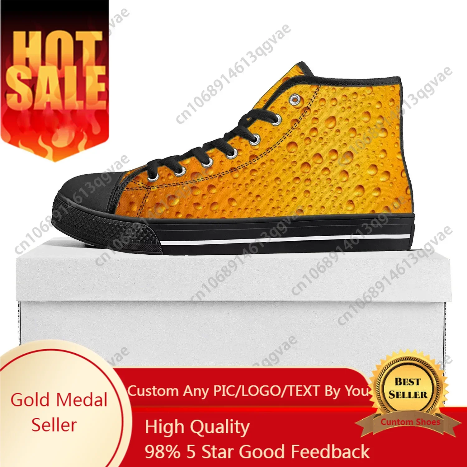 3D Printing Custom - Beer Unisex 3D Print High Top