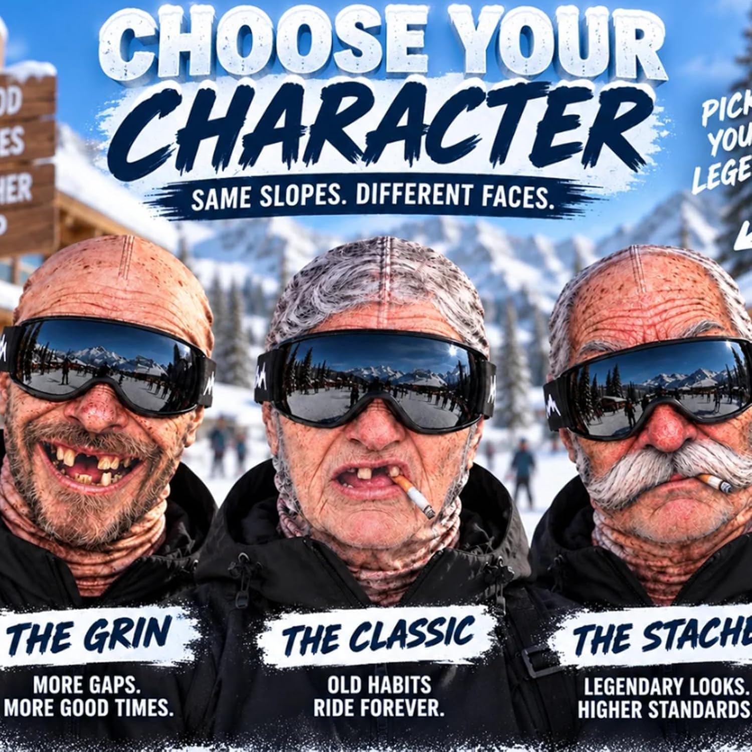 Funny Old Man Winter Balaclava - 3D Printing Mask recension och pris