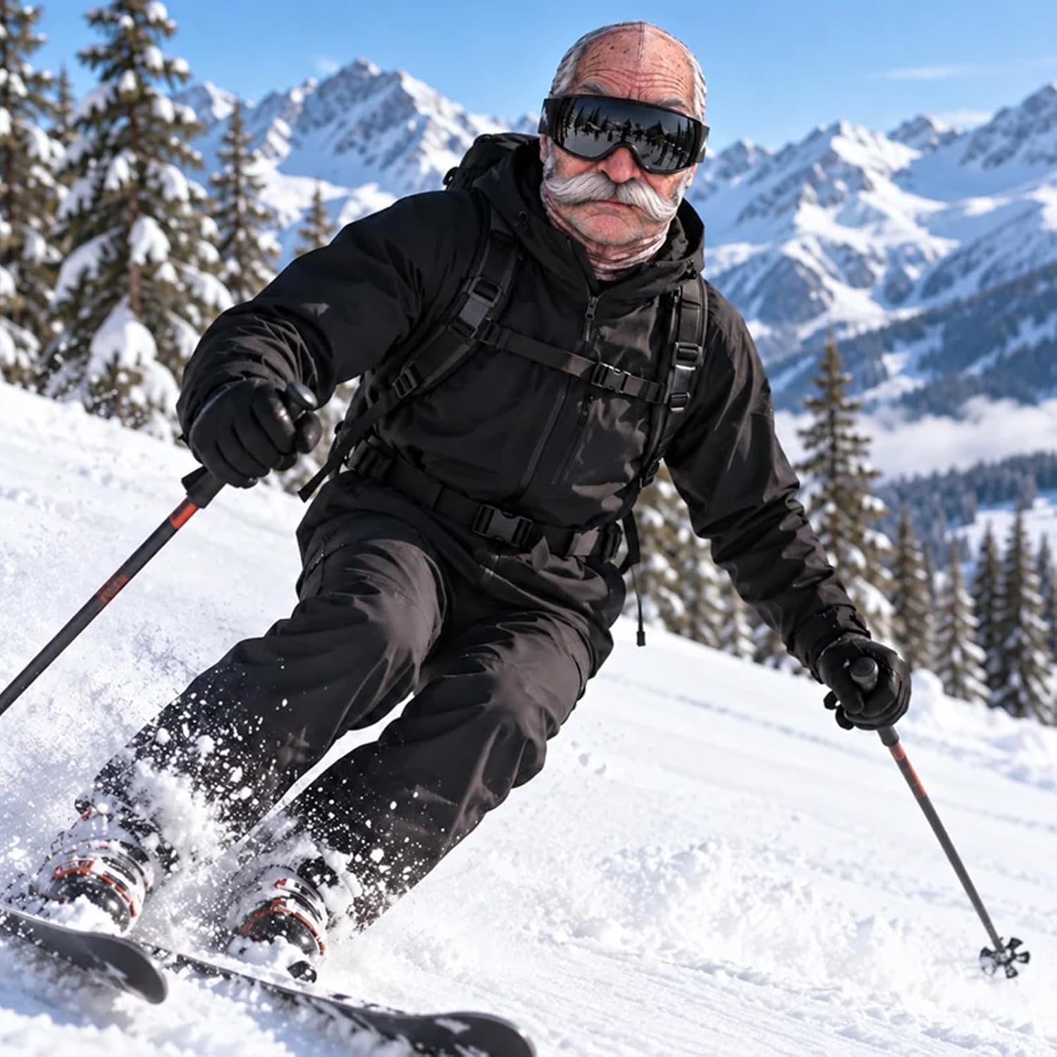 Funny Old Man Winter Balaclava - 3D Printing Mask recension och pris