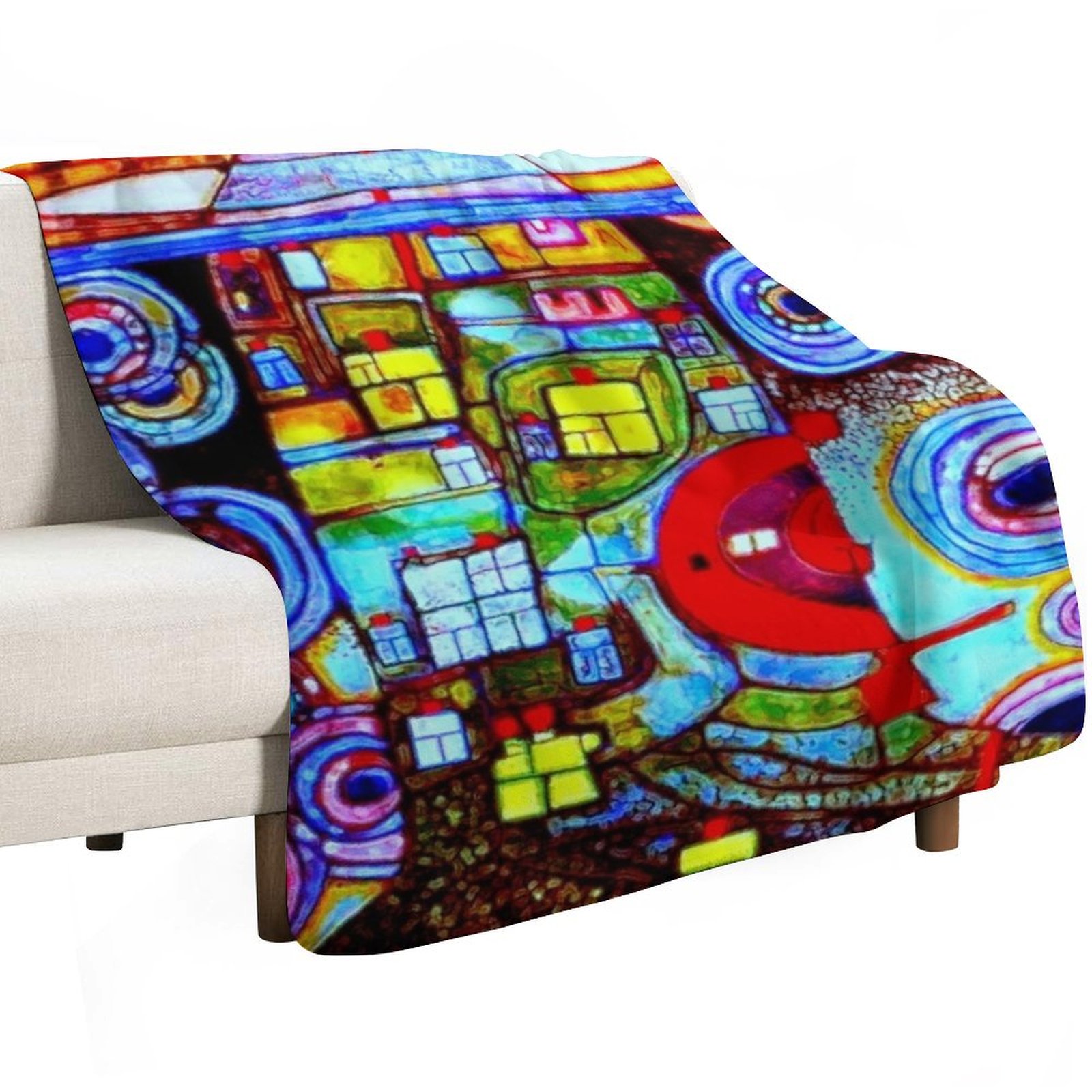Qatar 813 neon Throw Blanket D - 3D Printing Qatar recension och pris