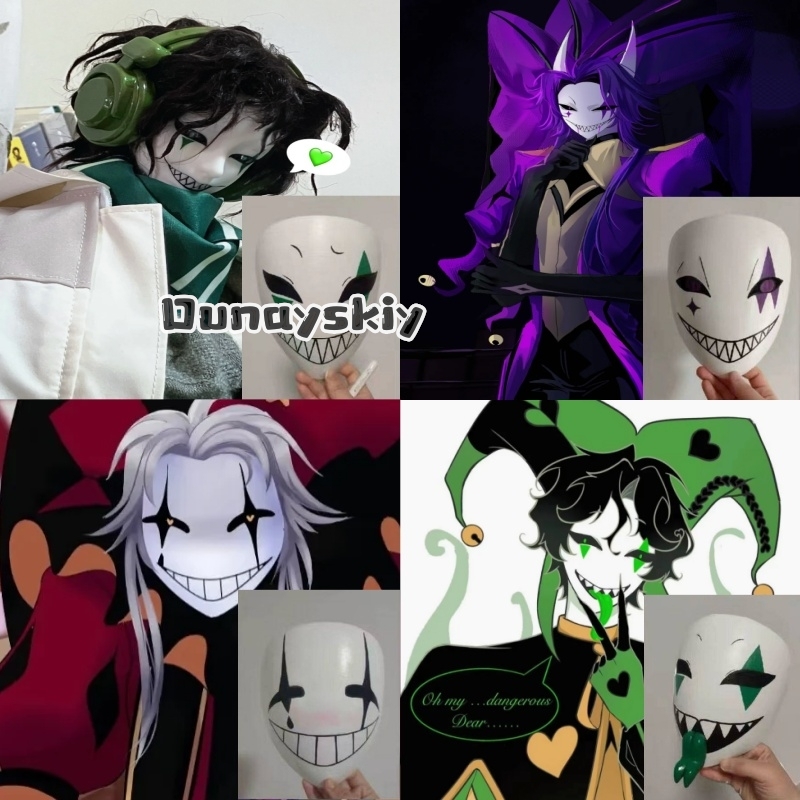 Anime Game Circus Cosplay Cost - 3D Printing Mask recension och pris