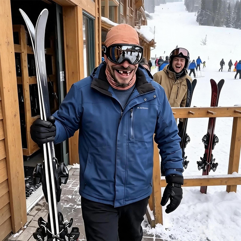 Winter Funny Old Man Ski Mask  - 3D Printing Mask recension och pris