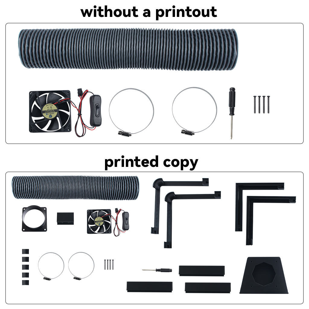 External Exhaust Fan Kit for B - 3D Printing Bambu Lab recension och pris